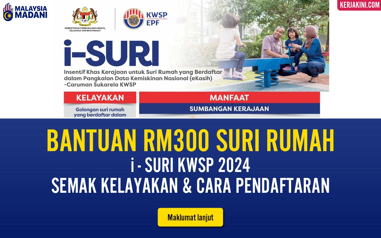Bantuan RM300 Suri Rumah i-SURI 2024
