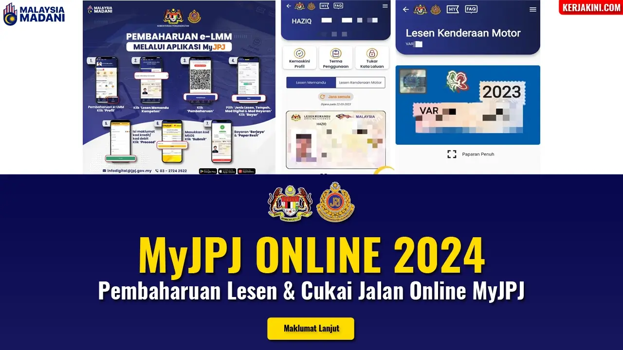 Cara renew lesen dan roadtax MyJPJ
