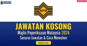 Majlis Peperiksaan Malaysia Senarai Jawatan 2024