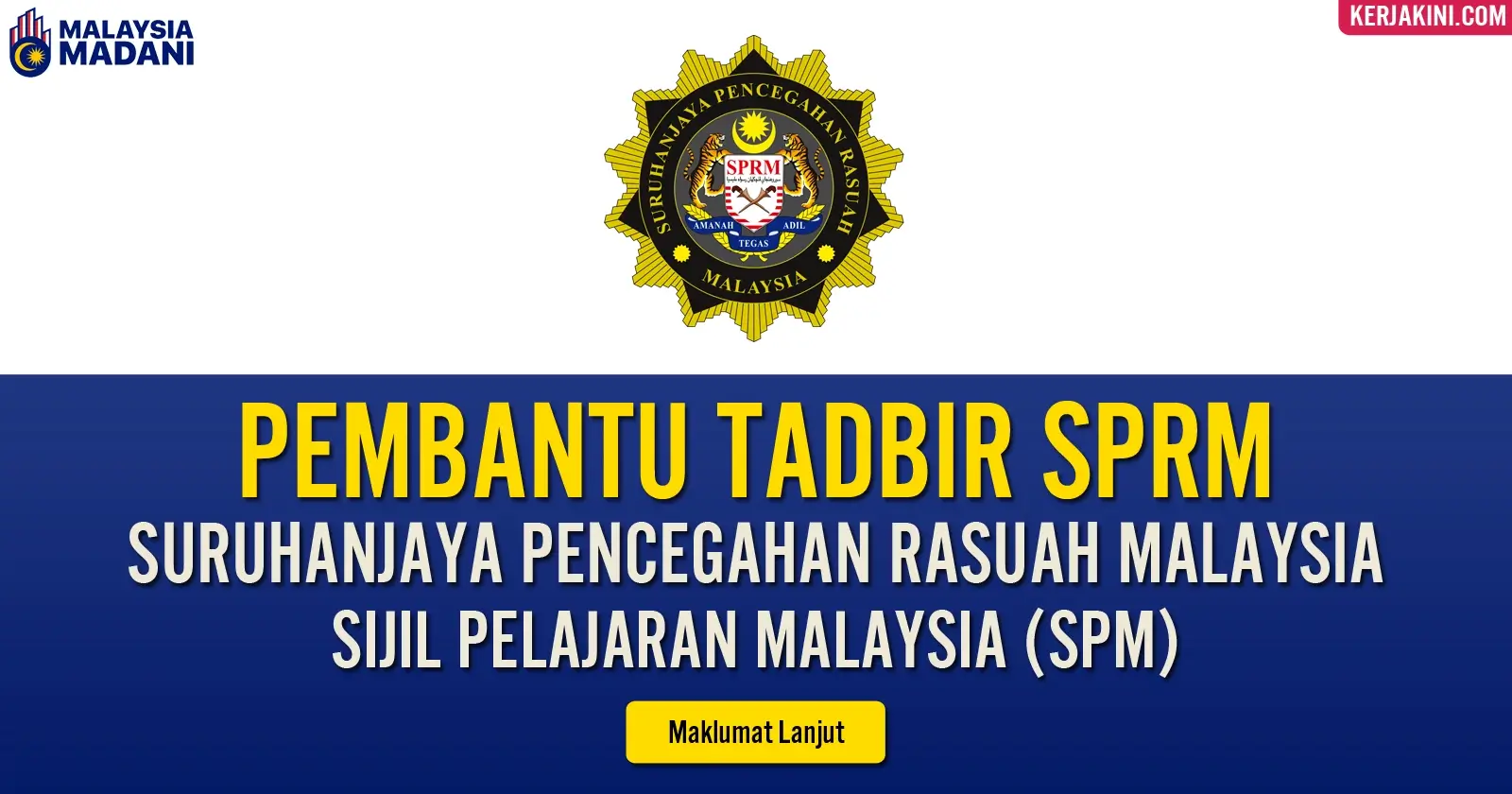 Pembantu Tadbir SPRM 2024