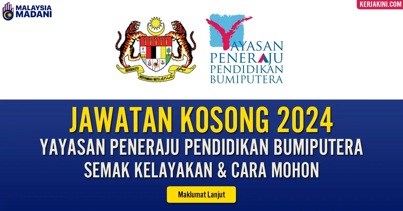 Jawatan Kosong Yayasan Peneraju 2024