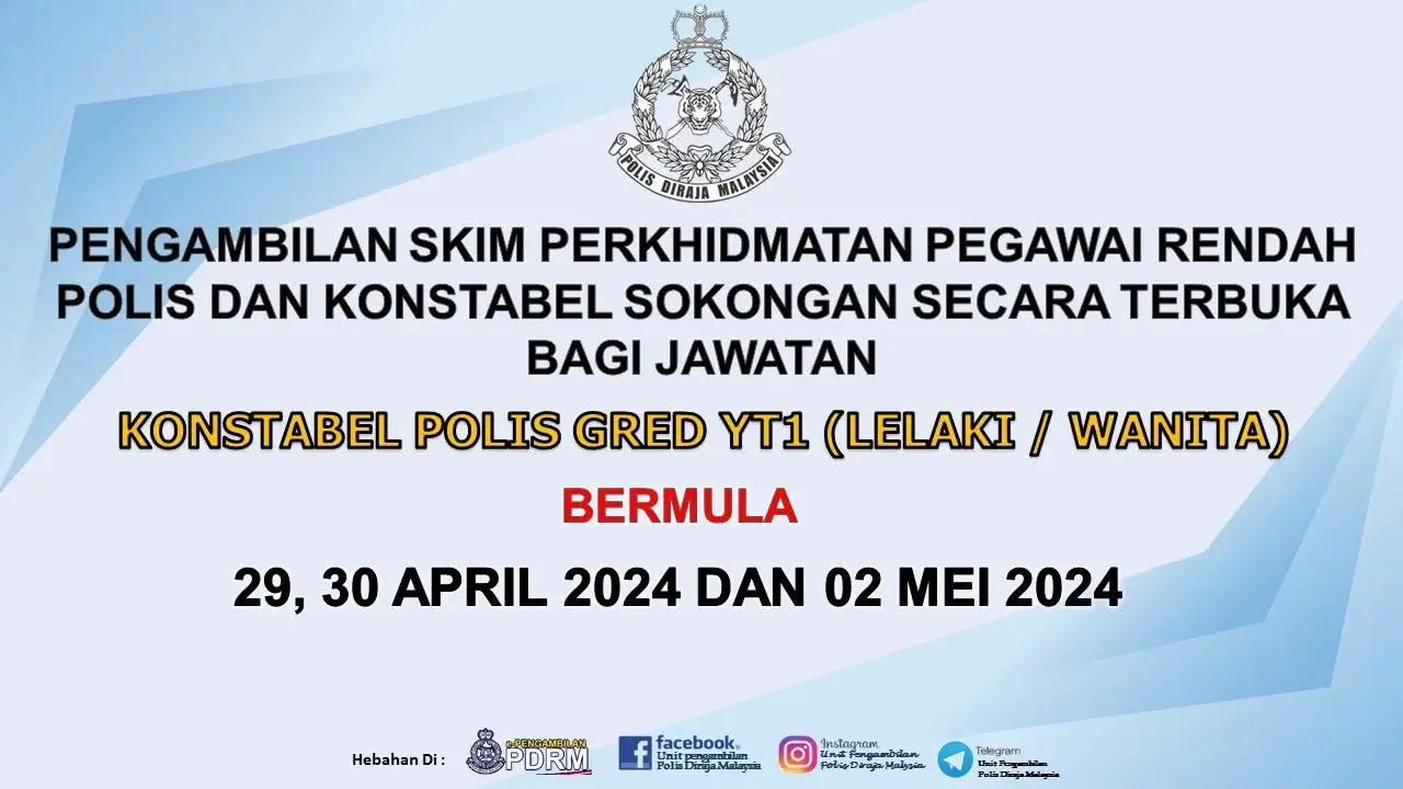 jawatan kosong polis