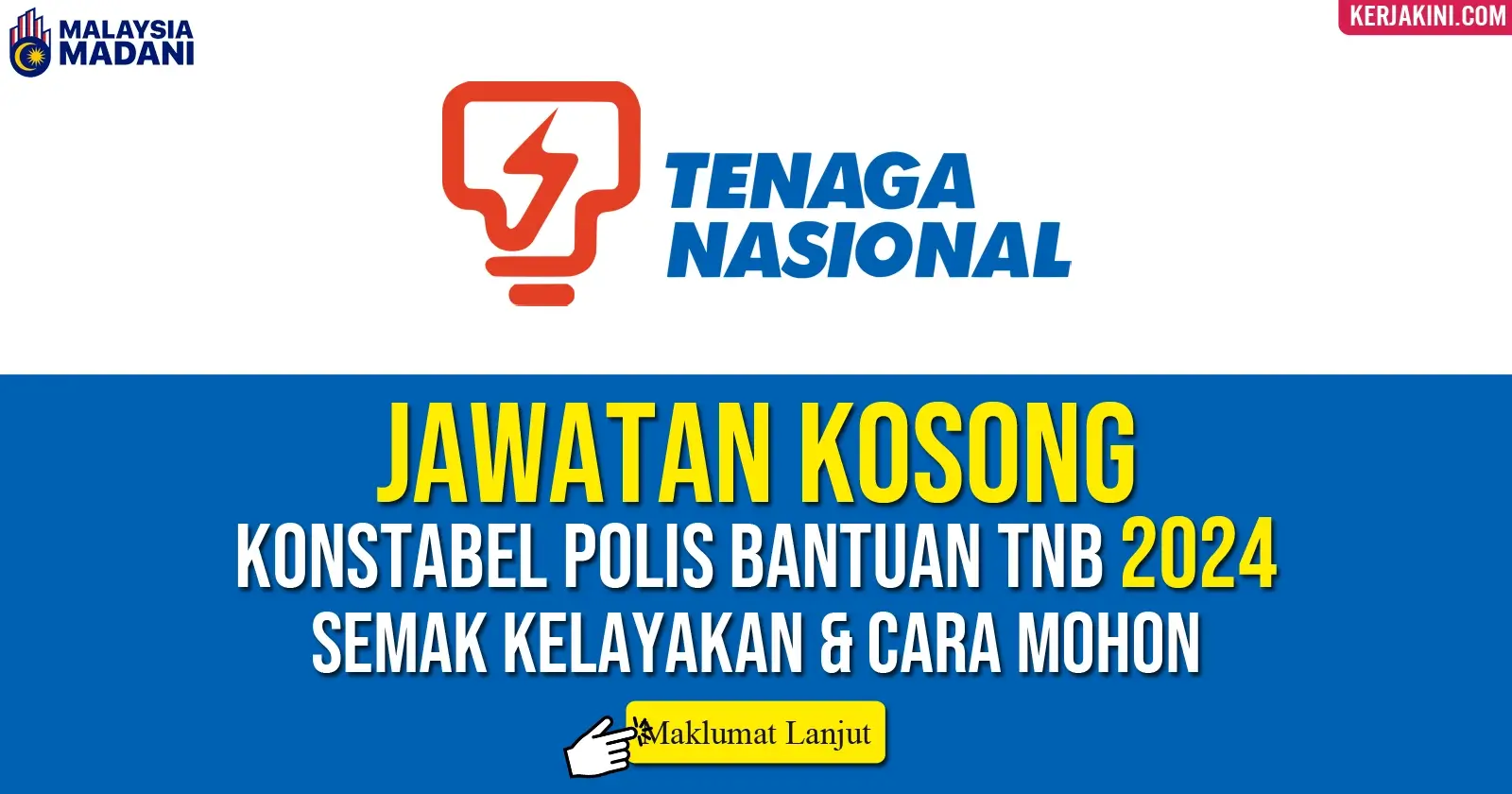 Jawatan Kosong Polis Bantuan TNB 2024