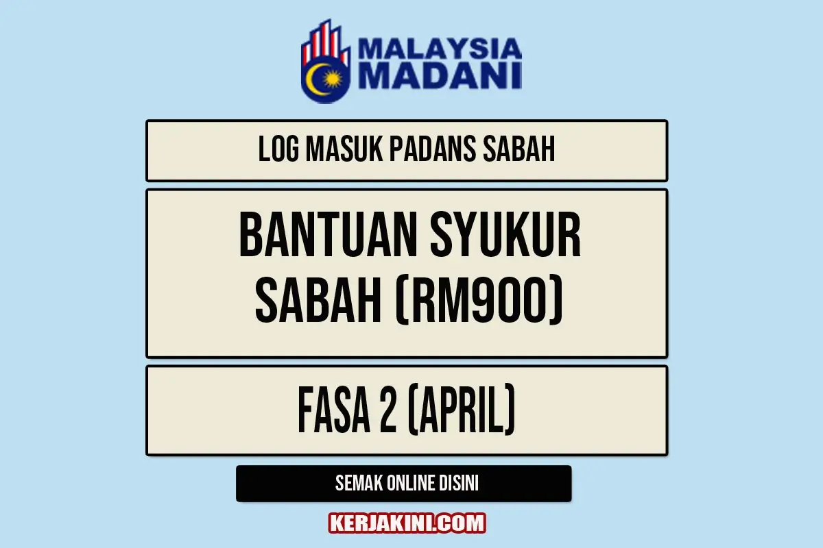 bantuan syukur sabah 2025-padans sabah-semakan status