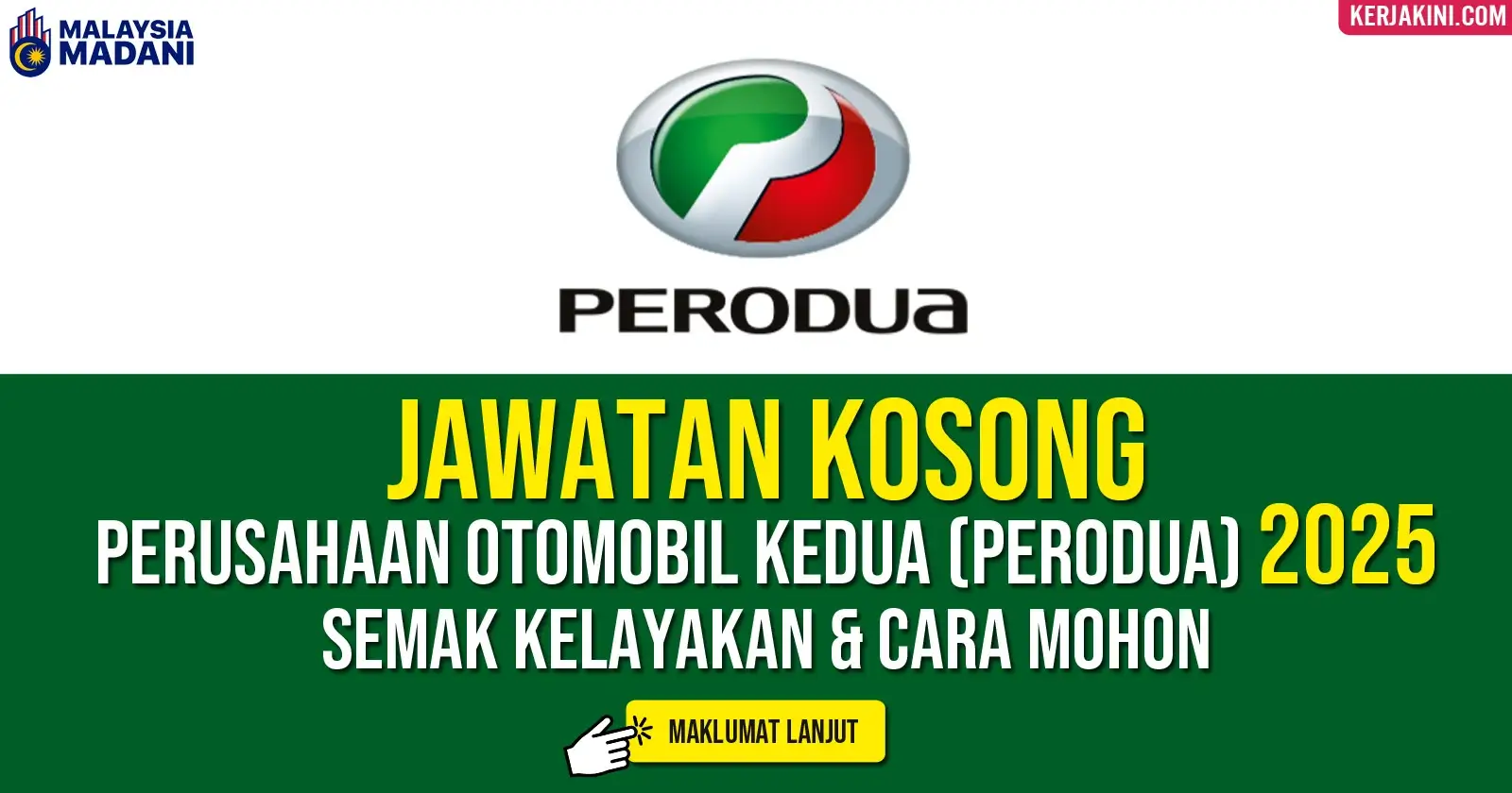 JAWATAN KOSONG PERODUA 2025
