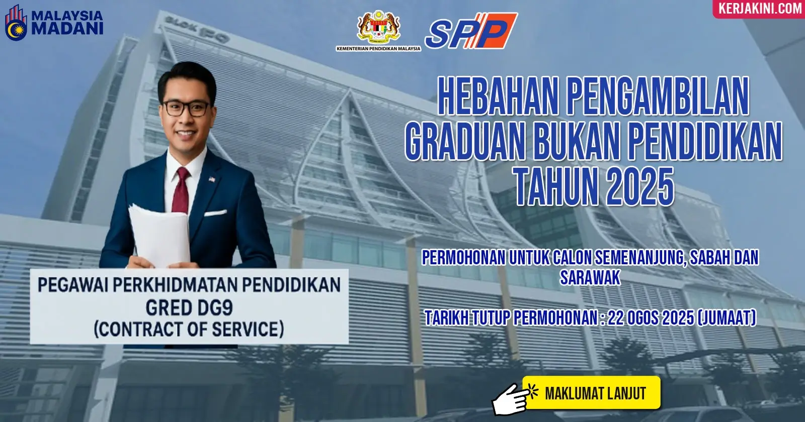 Jawatan Kosong Pegawai Pendidikan Gred DG9 2025 spp