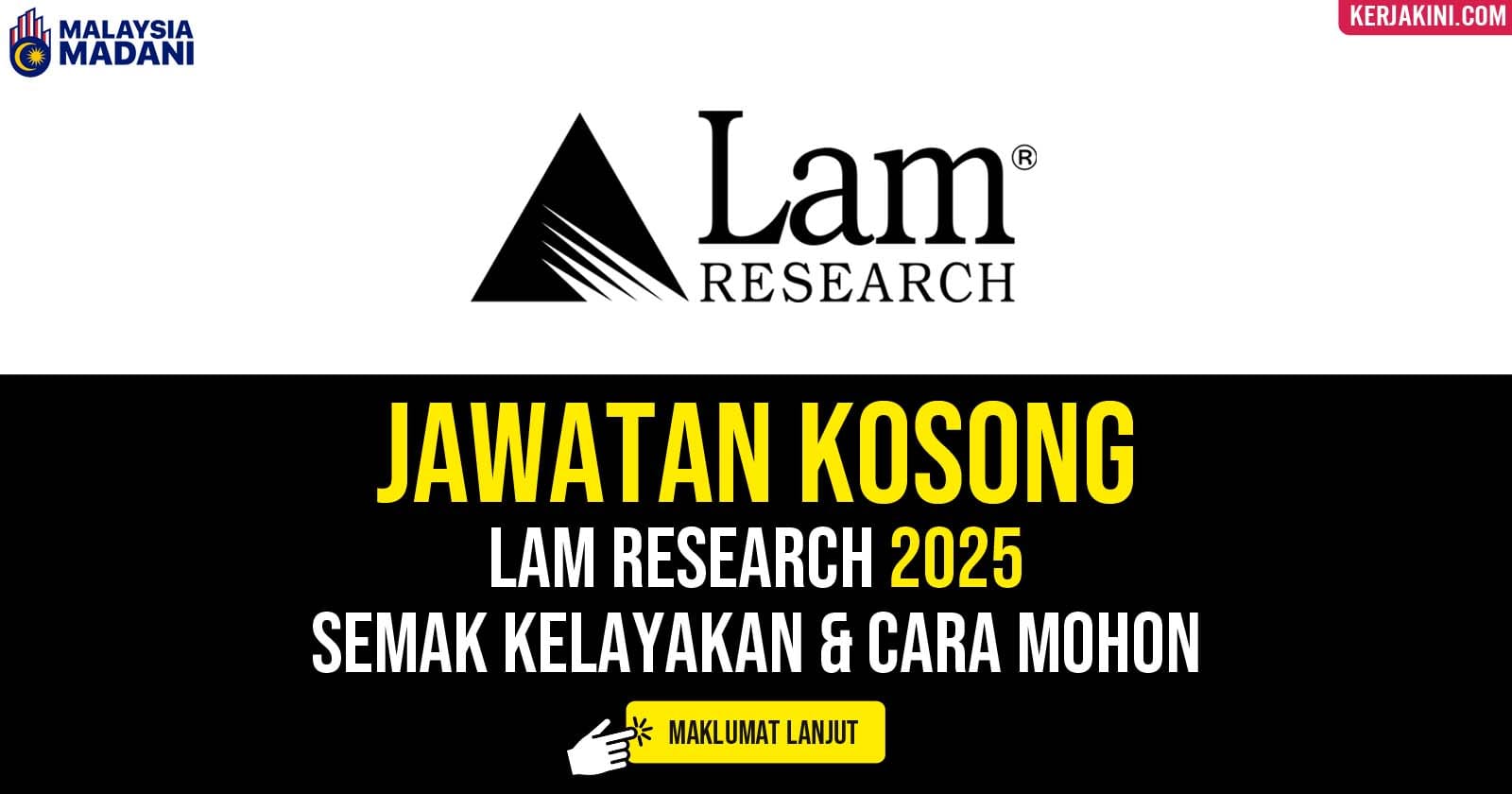 Jawatan Kosong Lam Research 2025