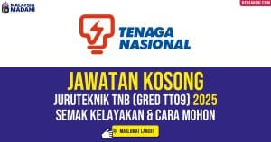 Jawatan Kosong Juruteknik TNB 2025