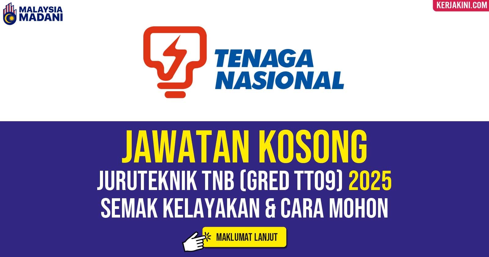 Jawatan Kosong Juruteknik TNB 2025