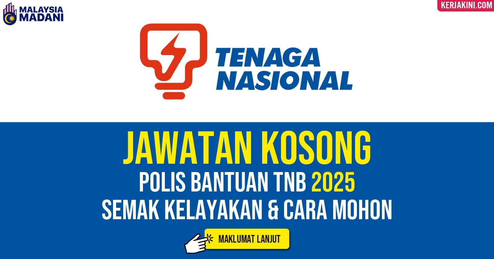 jawatan kosong polis bantuan tnb 2025