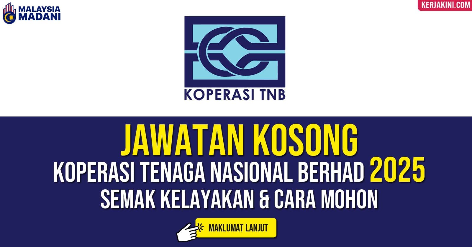 Jawatan Kosong Koperasi TNB 2025