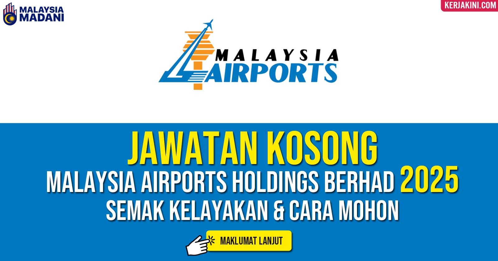 Jawatan Kosong Malaysia Airports Holdings Berhad 2025