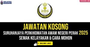 Jawatan Kosong SPA PERAK ambilan Disember 2025