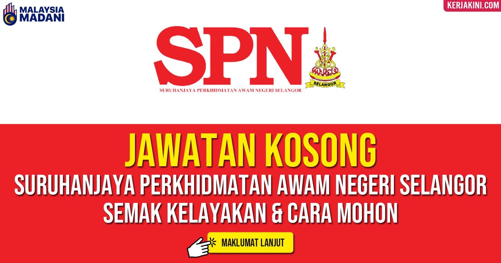 jawatan kosong spn selangor 2025