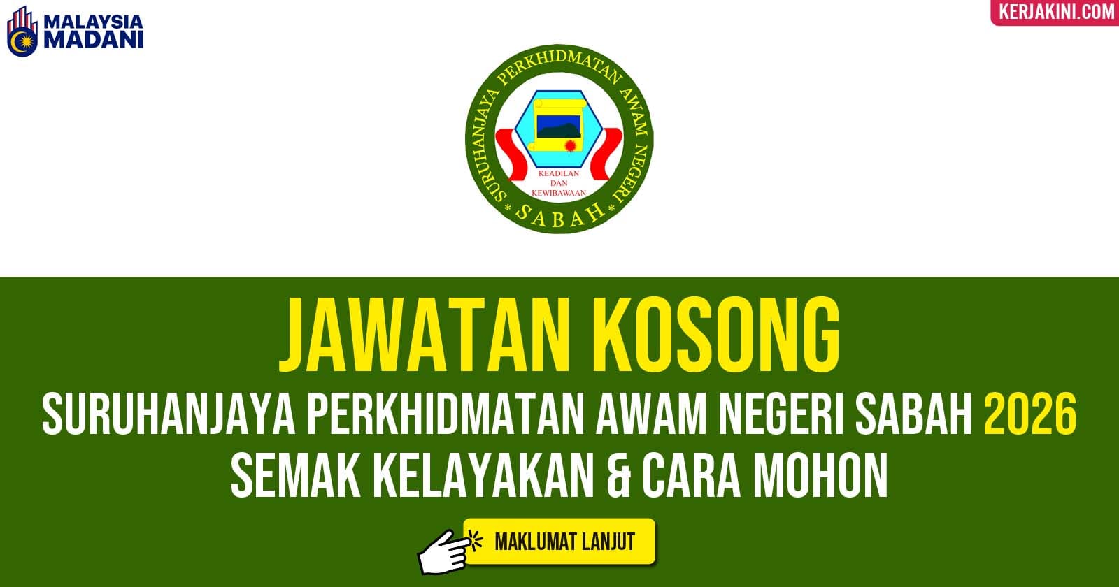 Jawatan Kosong ESPANS Sabah 2026