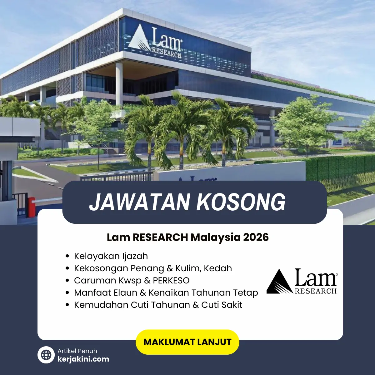 Jawatan Kosong Kilang Lam RESEARCH Malaysia 2026