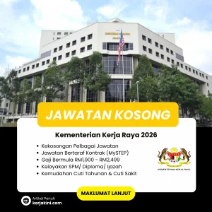 Jawatan Kosong Personel Mystep 2026 di kementerian kerja raya 2026