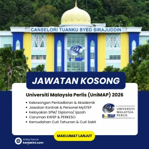 Jawatan Kosong Unimap 2026
