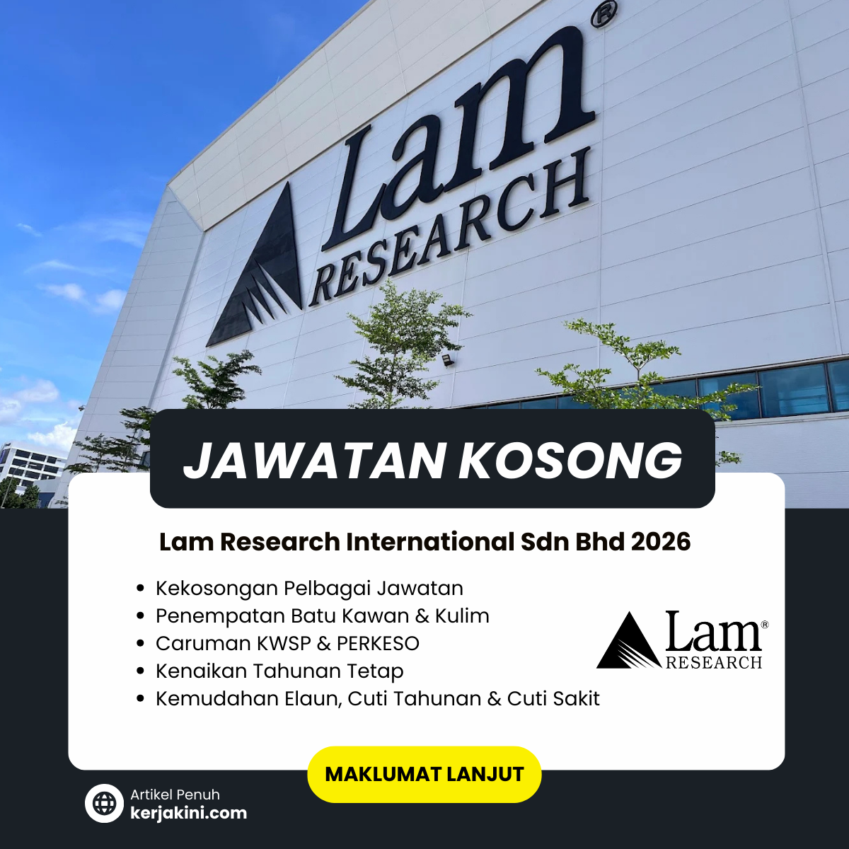 Jawatan Kosong Lam Research 2026