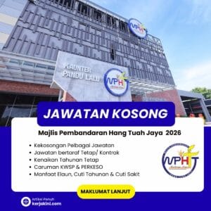 Jawatan Kosong Majlis Pembandaran Hang Tuah Jaya (MPHTJ) 2026