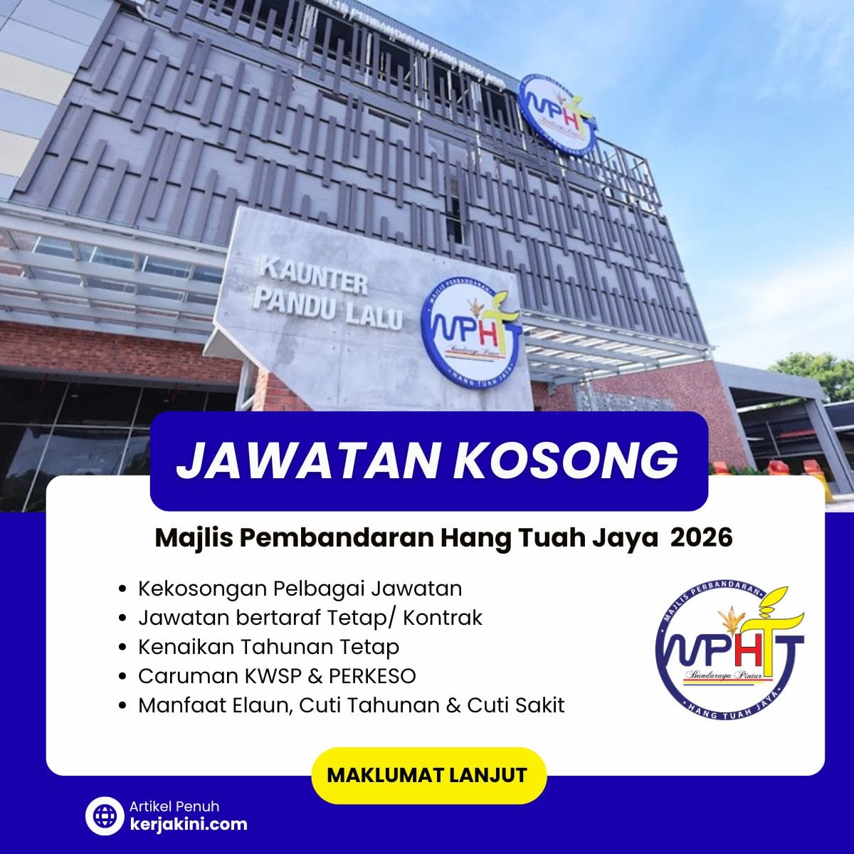 Jawatan Kosong Majlis Pembandaran Hang Tuah Jaya (MPHTJ) 2026