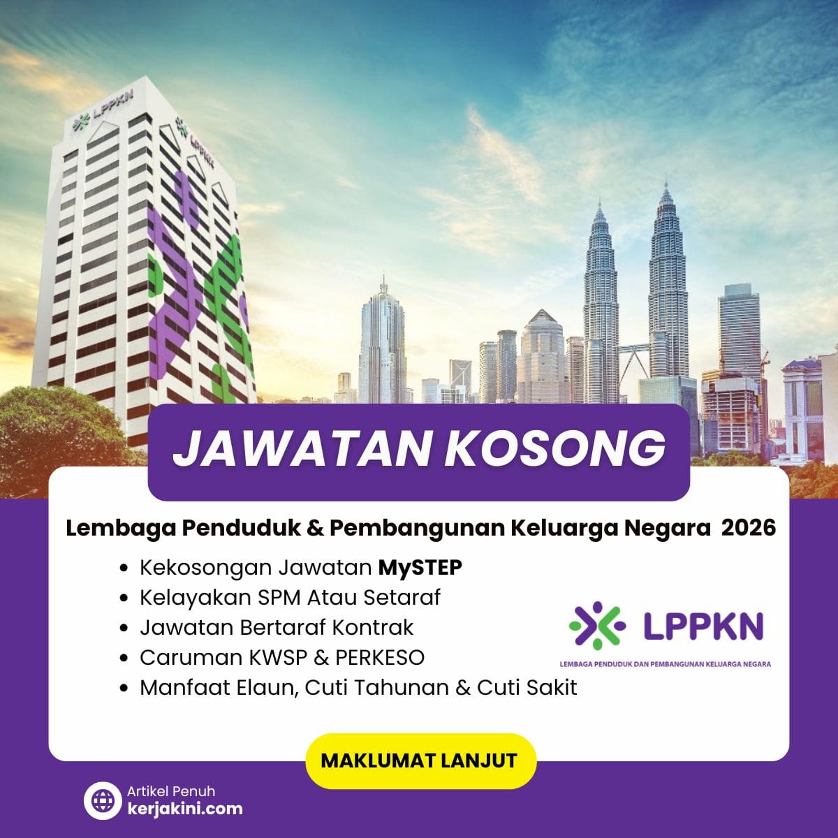 Jawatan Kosong MySTEP LPPKN 2026 LEPASAN SPM