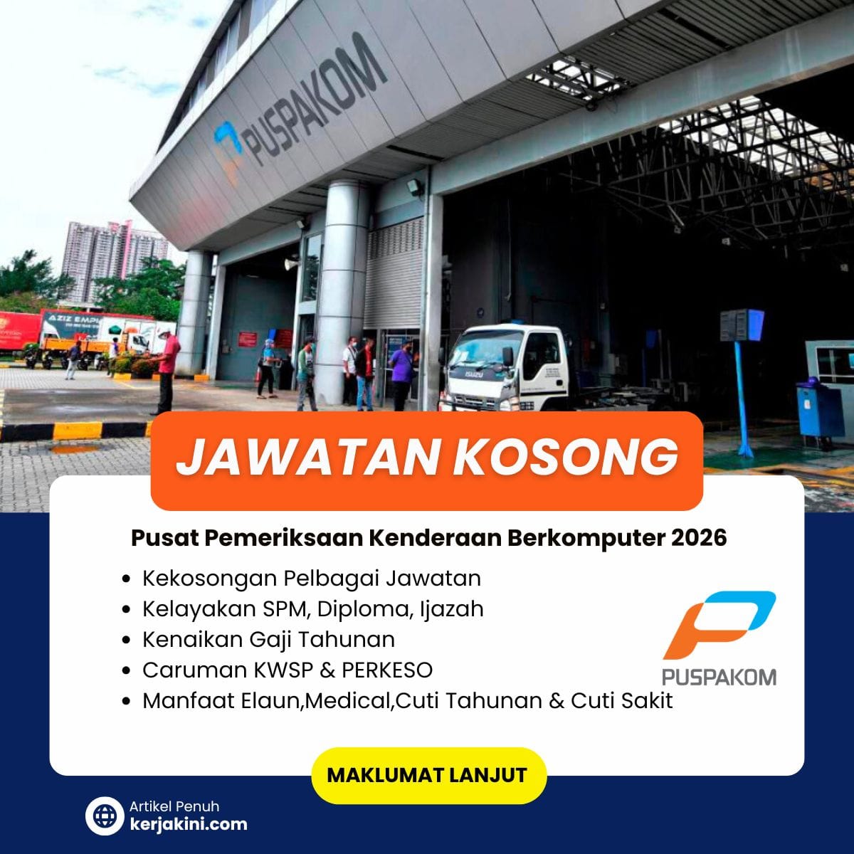 Jawatan Kosong PUSPAKOM 2026