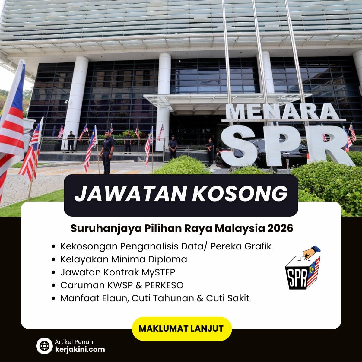 Jawatan Kosong SPR 2026 Suruhanjaya Pilihan Raya Malaysia