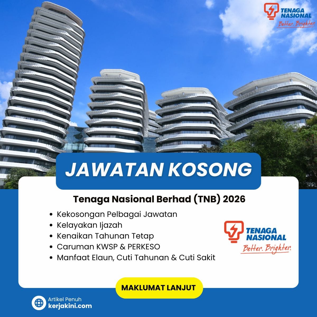 Jawatan Kosong TNB 2026 - Kekosongan Engineer, Legal