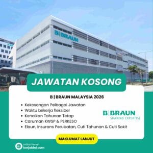 Jawatan Kosong B.braun malaysia 2026 dibuka