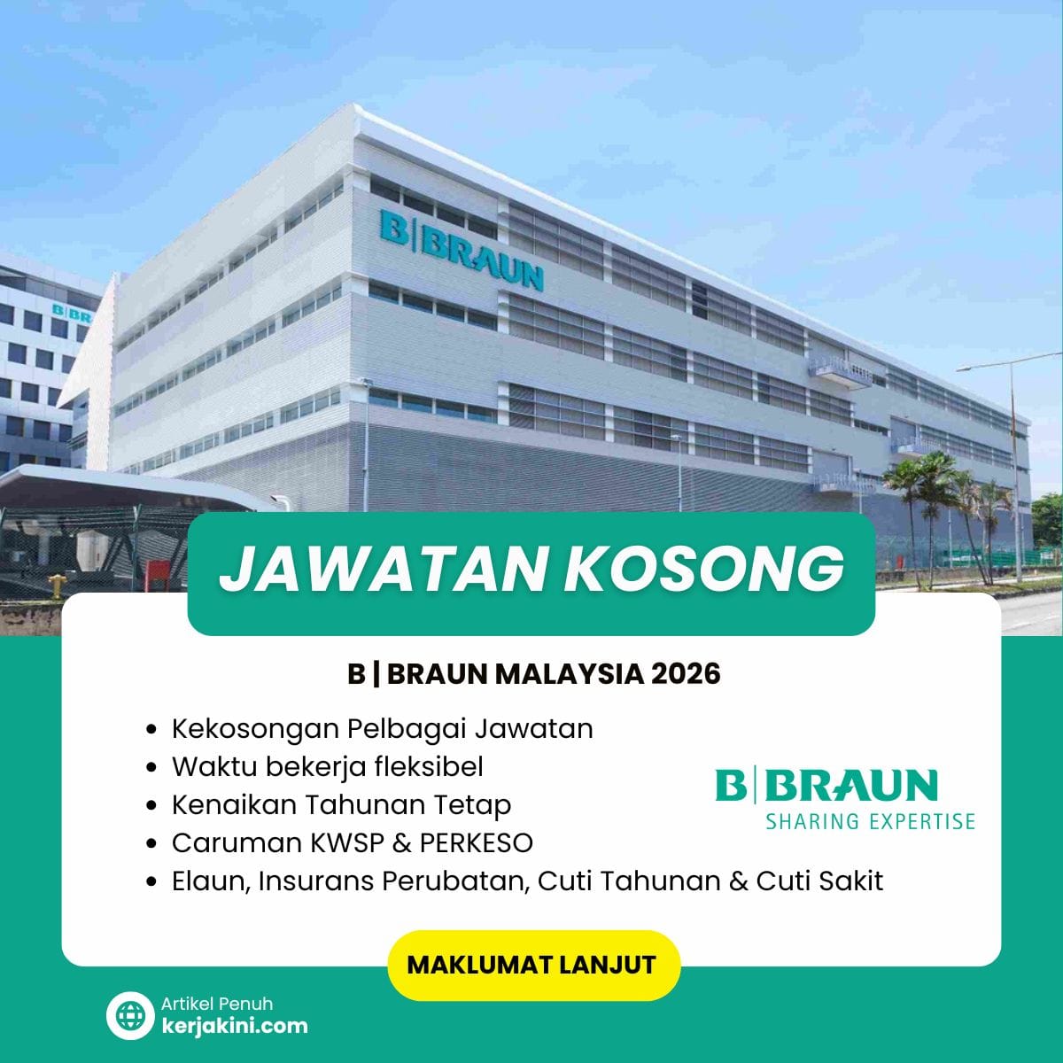 Jawatan Kosong B.braun malaysia 2026 dibuka