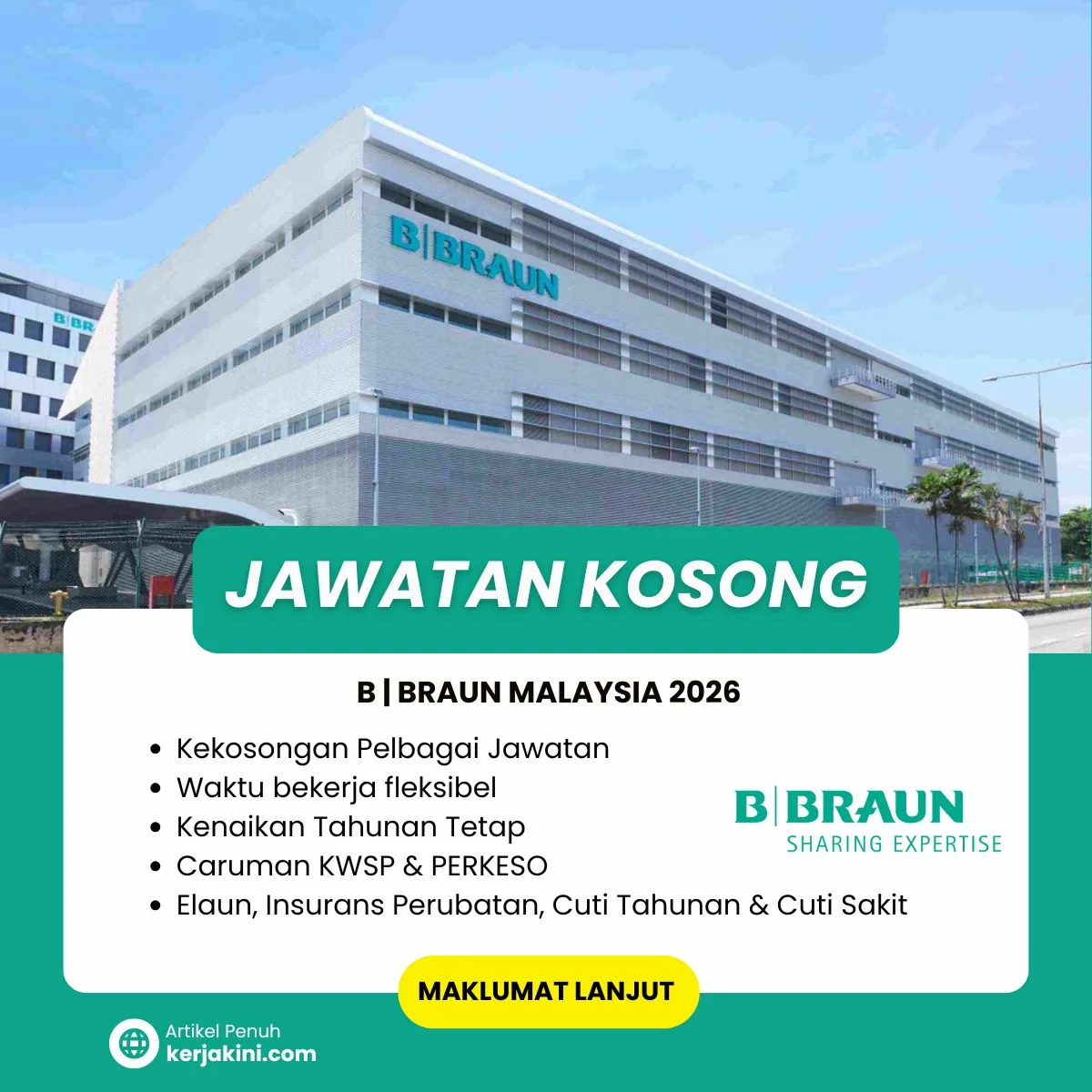 Jawatan Kosong B.braun malaysia 2026 dibuka