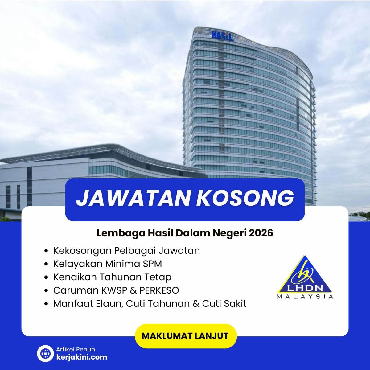 Jawatan Kosong LHDN 2026