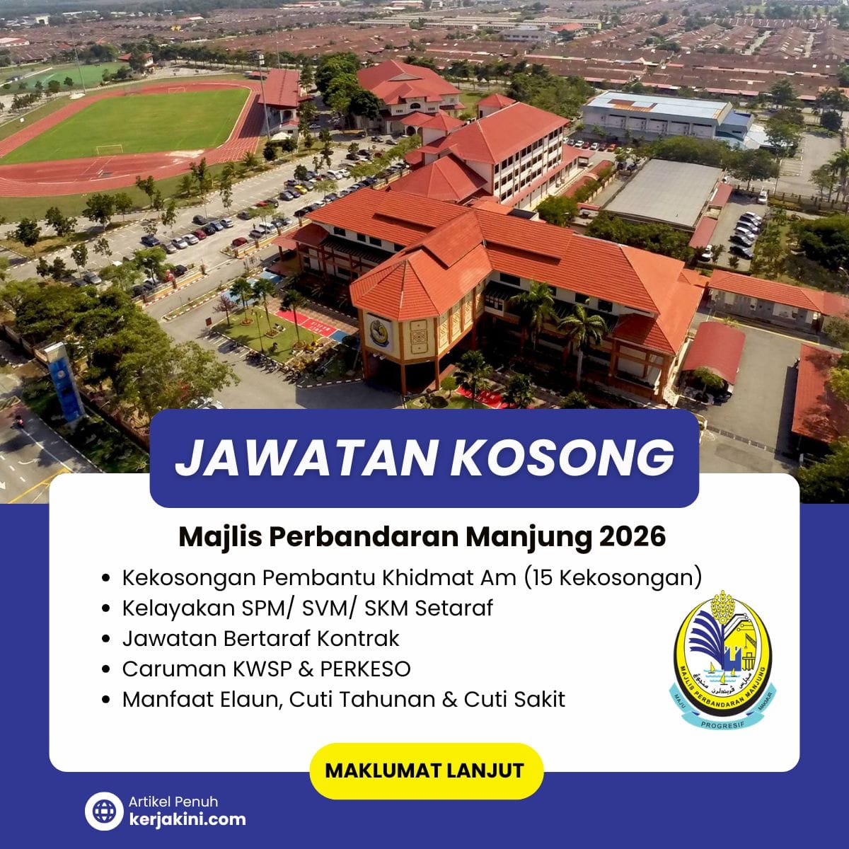 Jawatan Kosong Majlis Perbandaran Manjung 2026
