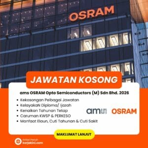 Jawatan Kosong ams OSRAM 2026