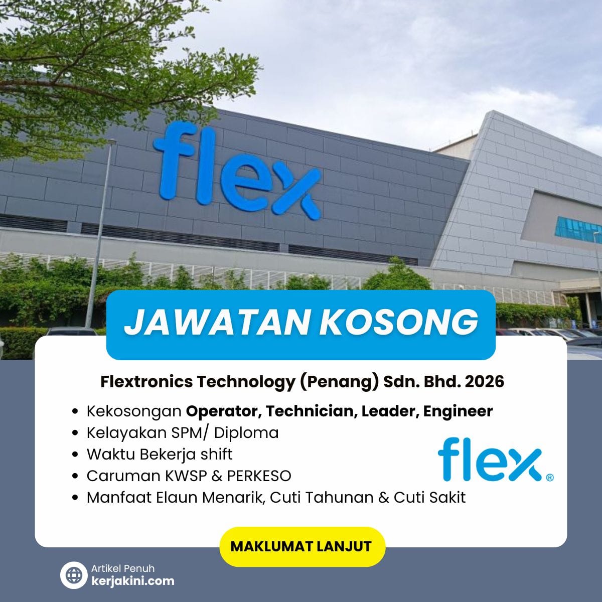 Jawatan Kosong Operator Flex Penang 2026