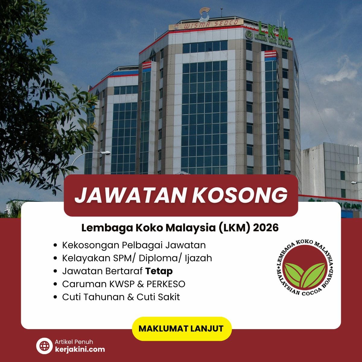 Jawatan Kosong Lembaga Koko Malaysia 2026