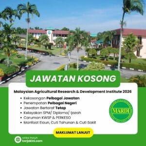 Jawatan Kosong MARDI 2026