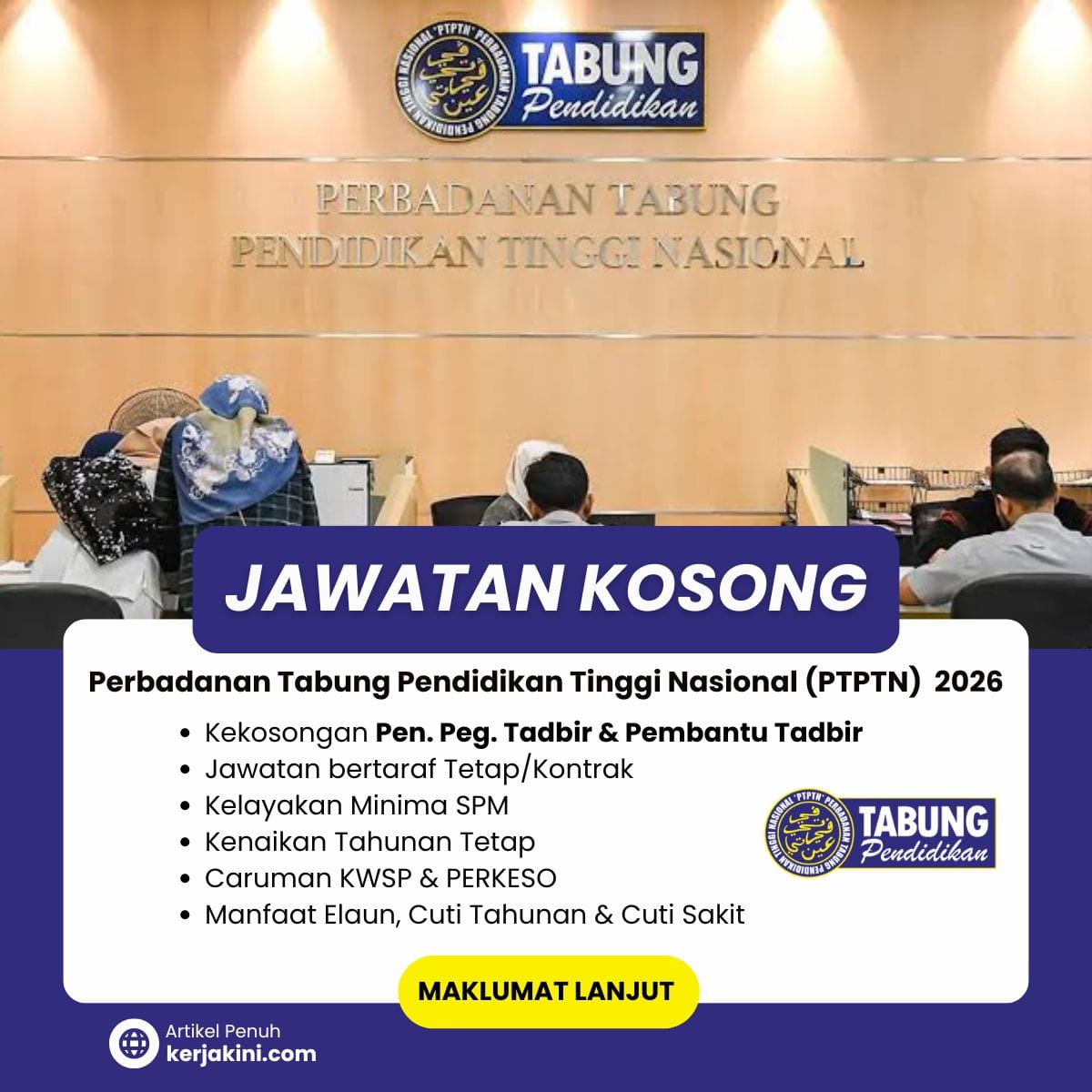 Jawatan Kosong PTPTN 2026 _PEN PEG TADBIR DAN PEMBANTU TADBIR