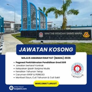 Jawatan kosong guru mara 2026_pegawai perkhidmatan pendidikan gred dg9