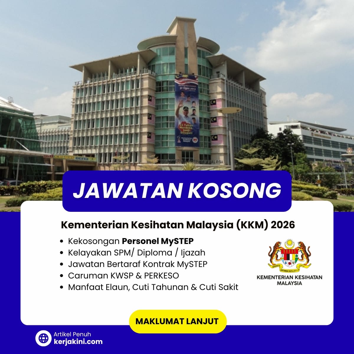 Jawatan Kosong Mystep KKM 2026 KELAYAKAN SPM, DIPLOMA DAN IJAZAH