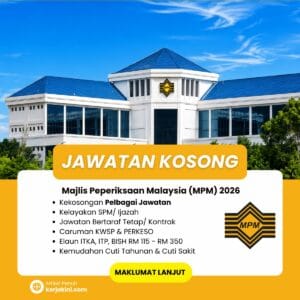 Jawatan Kosong Majlis Peperiksaan Malaysia (MPM) 2026