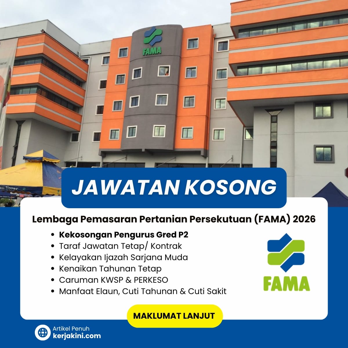 Jawatan Kosong Pengurus FAMA 2026