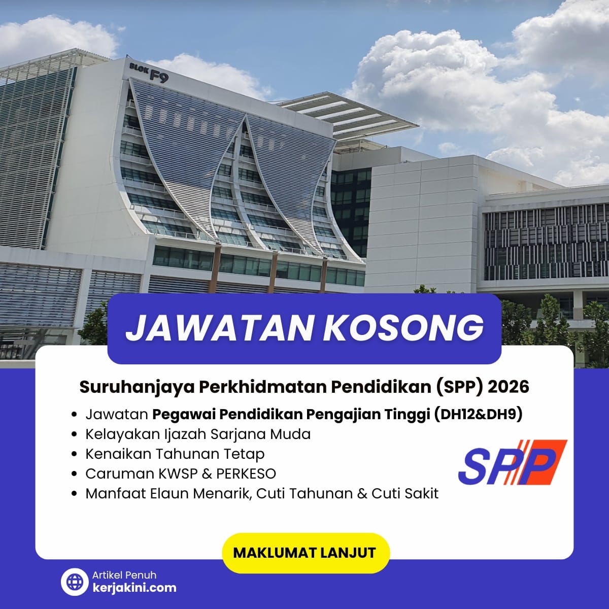 Jawatan Kosong SPP_Pegawai Pendidikan Pengajian Tinggi 2026