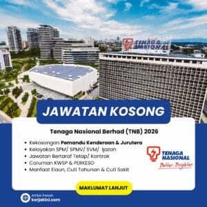 Jawatan Kosong TNB 2026_pemandu Kenderaan_Jurutera