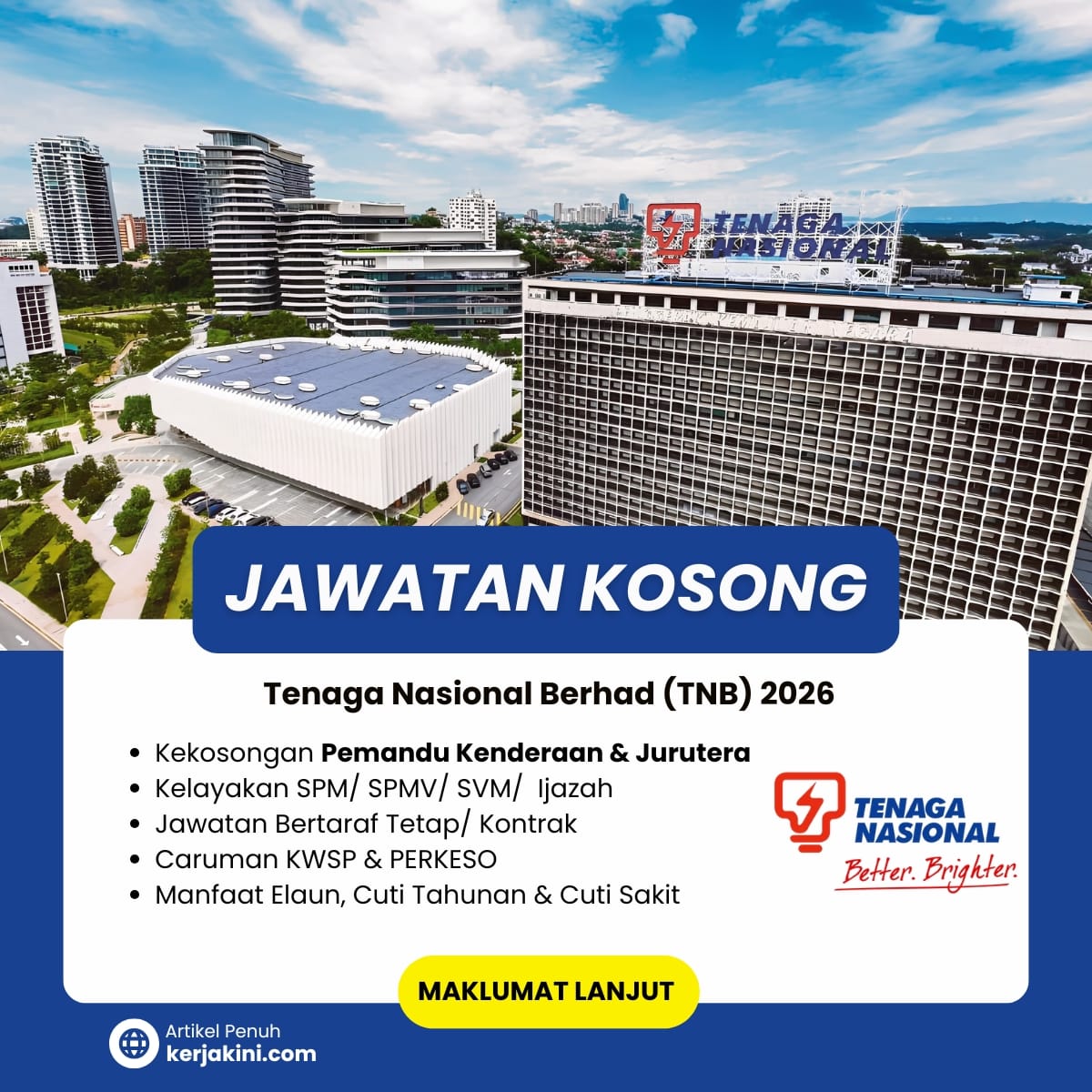 Jawatan Kosong TNB 2026_pemandu Kenderaan_Jurutera