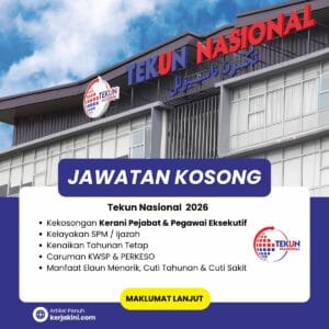 Jawatan Kosong Tekun Nasional 2026_Kerani Pejabat & Pegawai Eksekuif