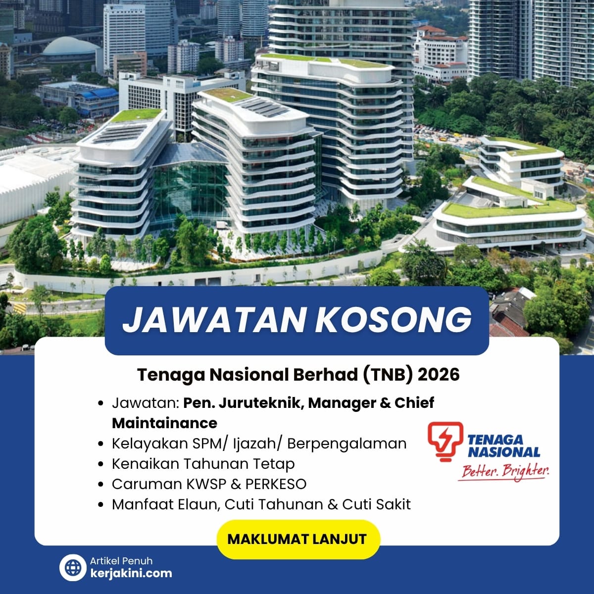 Jawatan Kosong Tenaga Nasional Berhad 2026