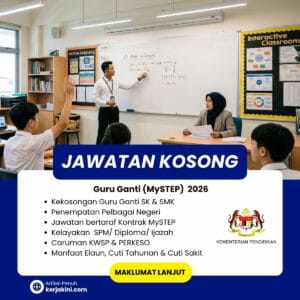 Jawatan Kosong Guru Ganti 2026_ambilan september 2026