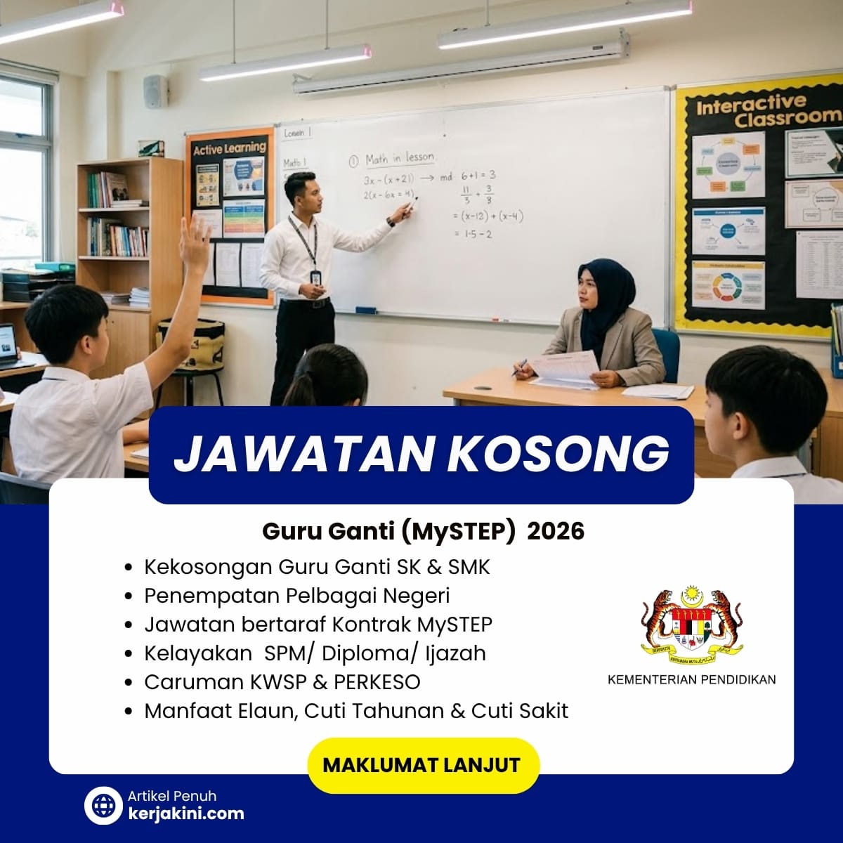 Jawatan Kosong Guru Ganti 2026_ambilan september 2026